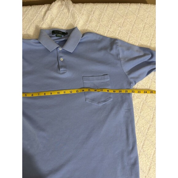 Lauren Ralph Lauren Light Blue Men’s Polo Front Pocket With Logo  Size Medium - Picture 12 of 13